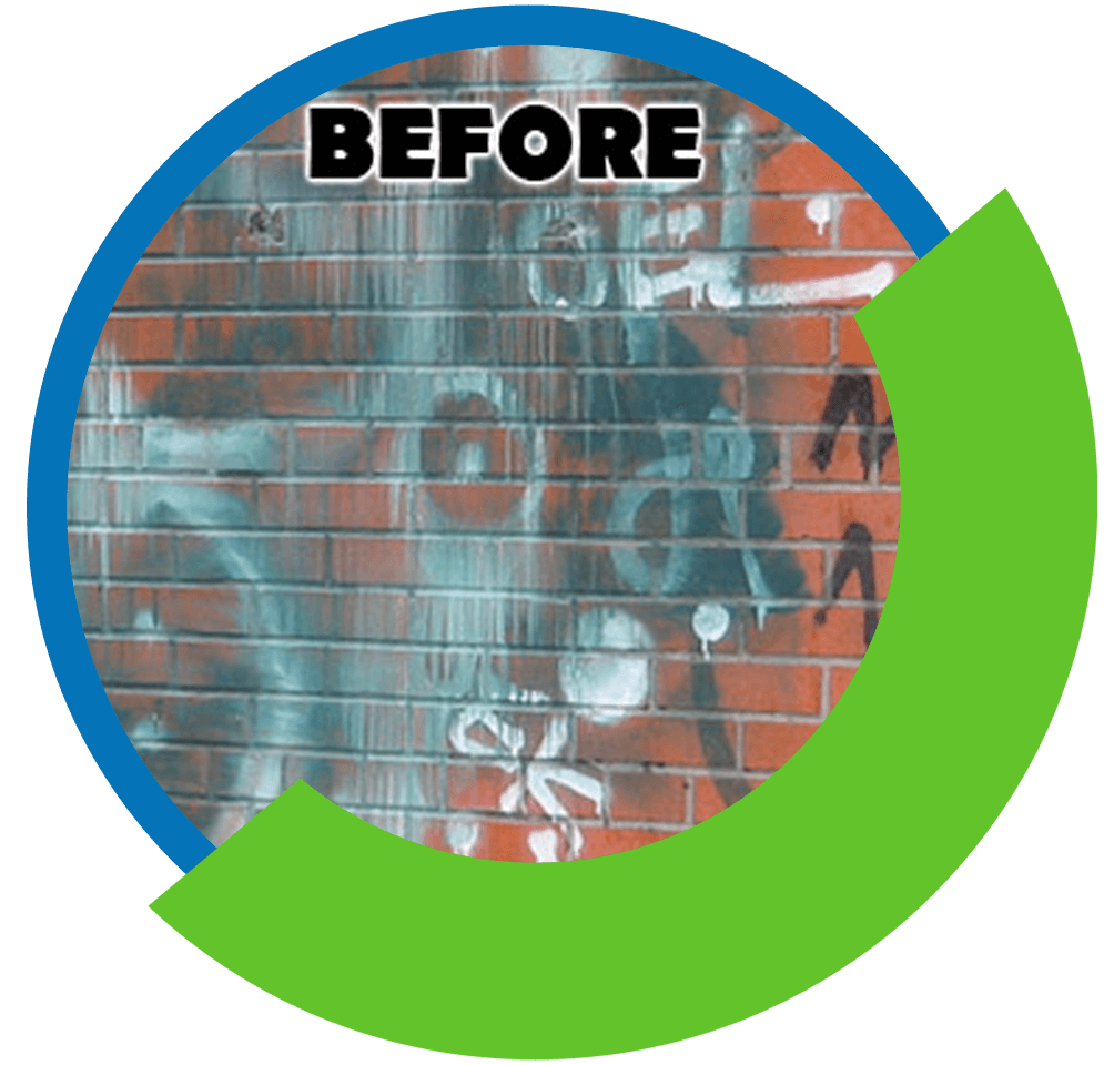 Graffiti Removal before