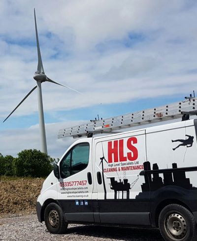 HLS Wind turbine cleaning services Van
