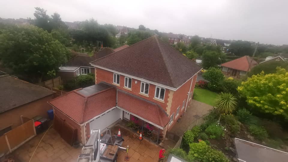 roof cleaning blackpool before